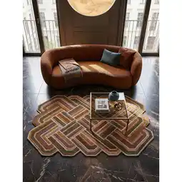 Netto Marken-Discount Wollteppich geometrisch Flieder 160 x 230 cm - SOAR Kadima Design Angebot