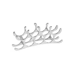 Netto Marken-Discount Weinregal Aluminium Modern Stil für 9 Flaschen liegend schmal 55x20x12cm Angebot