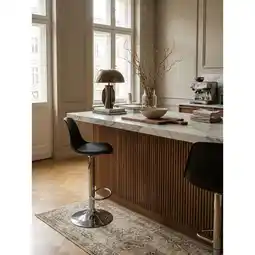 Netto Marken-Discount Barhocker Kunstleder Design KORSIKA, Schwarz 40x40x104 cm Angebot