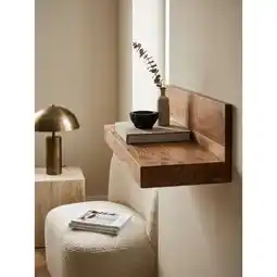 Netto Marken-Discount Wandregal MUMBAI Massivholz Hängend Landhausstil, Akazie 60x23x17 cm Angebot