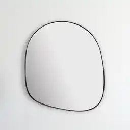 Netto Marken-Discount Wandspiegel Asymmetrisch Metall Schwarz 53x60 cm Moderner Rahmen Angebot