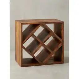 Netto Marken-Discount Weinregal Massivholz für 8 Flaschen stehend schmal 40x40x25cm Angebot