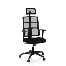 Netto Marken-Discount hjh OFFICE Profi Bürostuhl SPINIO PRO Stoff / Netzstoff mit Armlehnen (höhenverstellbar) Angebot