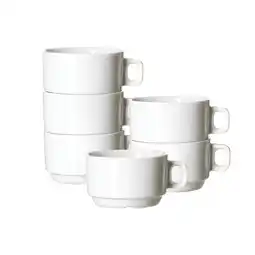 Netto Marken-Discount Ritzenhoff & Breker Kaffeetassen mit Untertassen Bianco 190 ml 6er Set Angebot