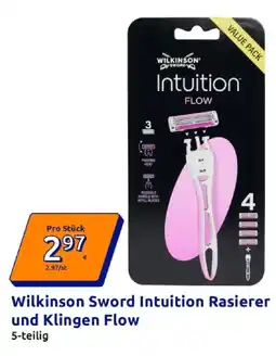 Action Wilkinson sword intuition rasierer und klingen flow Angebot