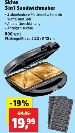 Thomas Philipps Skive 3 in 1 sandwichmaker Angebot