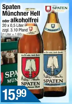 Getränke City Spaten münchner hell oder alkoholfrei Angebot