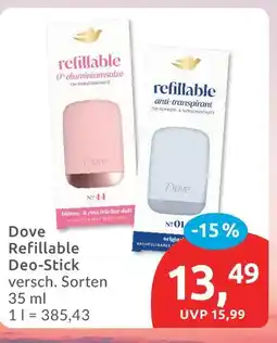 Budni Dove refillable deo-stick Angebot