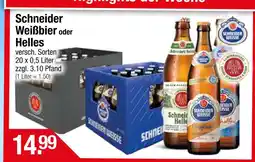 Getränke City Schneider weißbier oder helles Angebot