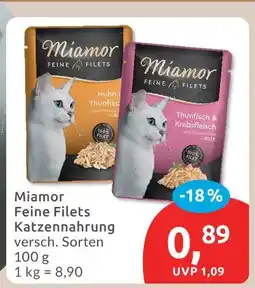 Budni Miamor feine filets katzennahrung Angebot