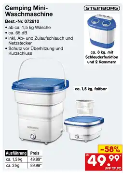 Netto Marken-Discount Steinborg camping mini-waschmaschine ca. 1,5 kg Angebot