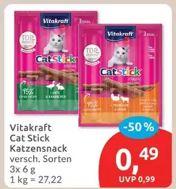 Budni Vitakraft cat stick katzensnack Angebot