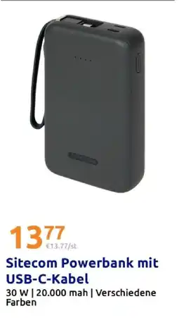 Action Sitecom powerbank mit usb-c-kabel Angebot
