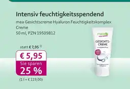 Mea Mea gesichtscreme hyaluron feuchtigkeitskomplex creme Angebot