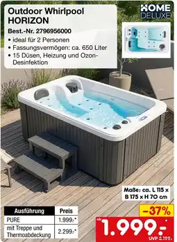 Netto Marken-Discount Home deluxe outdoor whirlpool horizon pure Angebot