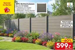 Netto Marken-Discount Prestige home living outdoor wpc-sichtschutzzaun Angebot