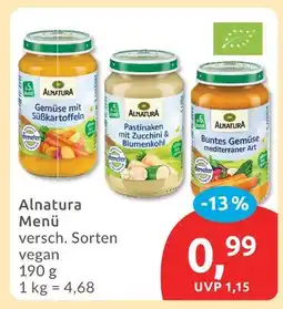 Budni Alnatura menü Angebot