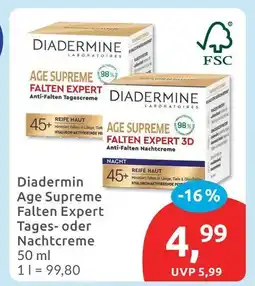 Budni Diadermine laboratories age supreme falten expert tages- oder nachtcreme Angebot