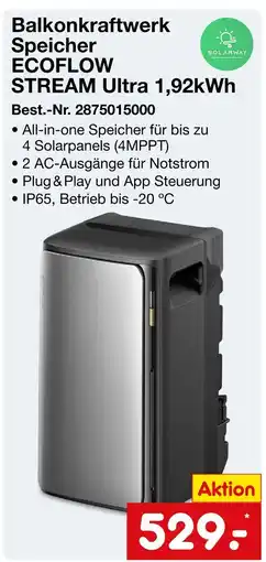 Netto Marken-Discount Ecoflow balkonkraftwerk speicher stream ultra Angebot