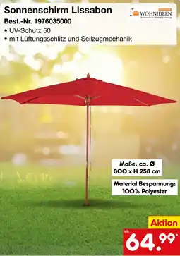 Netto Marken-Discount Moderne wohnideen sonnenschirm lissabon Angebot