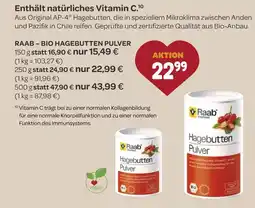Vitalia Raab bio hagebutten pulver Angebot