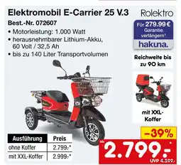 Netto Marken-Discount Rolektro e-carrier 25 v.3 ohne koffer Angebot