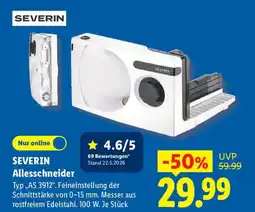 Lidl SEVERIN Allesschneider Typ „AS 3912". Angebot