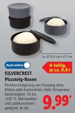 Lidl SILVERCREST Pizzateig-Boxen Angebot