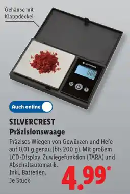Lidl SILVERCREST Präzisionswaage Angebot