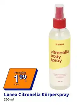 Action Lunea Citronella Körperspray Angebot