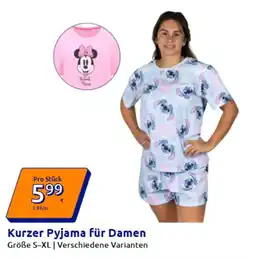 Action Kurzer Pyjama für Damen Angebot