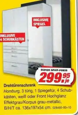 Möbel AS Drehtütenschrank Angebot