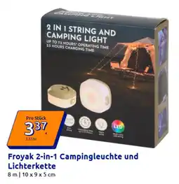 Action Froyak 2-in-1 Campingleuchte und Lichterkette Angebot