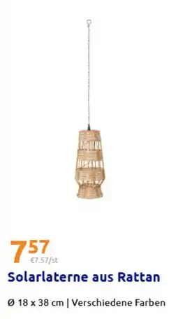 Action Solarlaterne aus Rattan Angebot