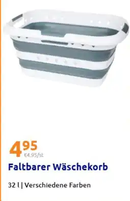 Action Faltbarer Wäschekorb Angebot
