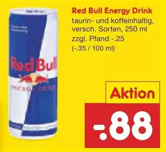 Netto Marken-Discount Red Bull Energy Drink 250ml Angebot