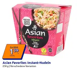 Action Asian Favorites Instant-Nudeln Angebot