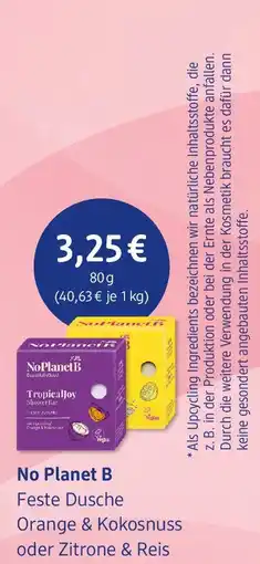 dm drogerie No Planet B Feste Dusche Orange & Kokosnuss oder Zitrone & Reis Angebot