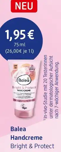 dm drogerie Balea Handcreme Bright & Protect Angebot