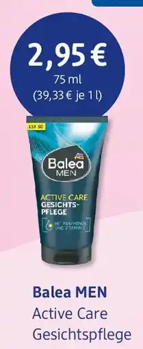 dm drogerie Balea MEN Active Care Gesichtspflege Angebot