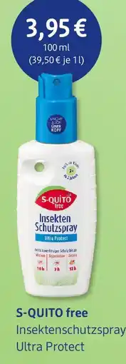 dm drogerie S-QUITO free Insektenschutzspray Ultra Protect Angebot