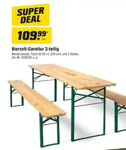 OBI Bierzelt-Garnitur 3-teilig Angebot