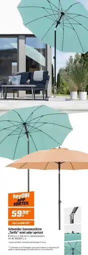 OBI Schneider Sonnenschirm „Tarifa" mint oder apricot Angebot