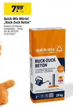 OBI Quick-Mix Mörtel ,,Ruck-Zuck Beton" Angebot