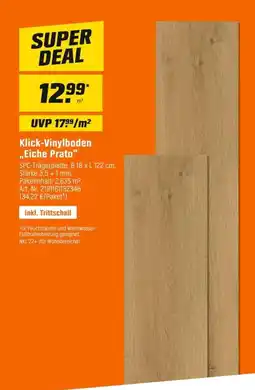 OBI Klick-Vinylboden „Eiche Prato" Angebot
