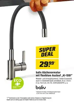 OBI baliv Küchenarmatur mit flexiblem Auslauf,,KI-1991" Angebot