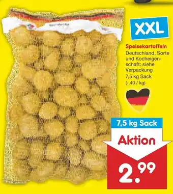 Netto Marken-Discount Speisekartoffeln 7,5kg Sack Angebot