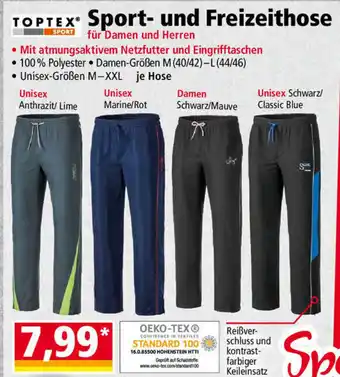 Norma Toptex Sport und Freizeithose Angebot