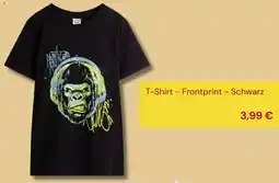 Takko Fashion T-Shirt - Frontprint - Schwarz Angebot