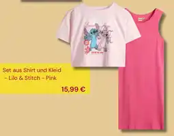 Takko Fashion Set aus Shirt und Kleid Lilo & Stitch - Pink Angebot